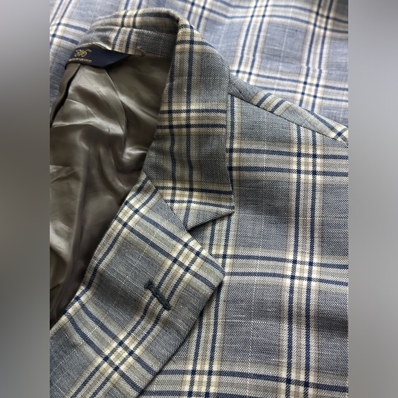 NWOT Brooks Brothers 346 Multi Color Plaid Men’s Sports Coat Blazer Size 48R - Picture 9 of 12